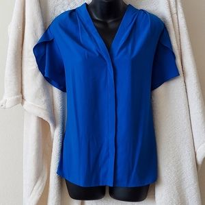 Calvin Klein Soft Blue Blouse L